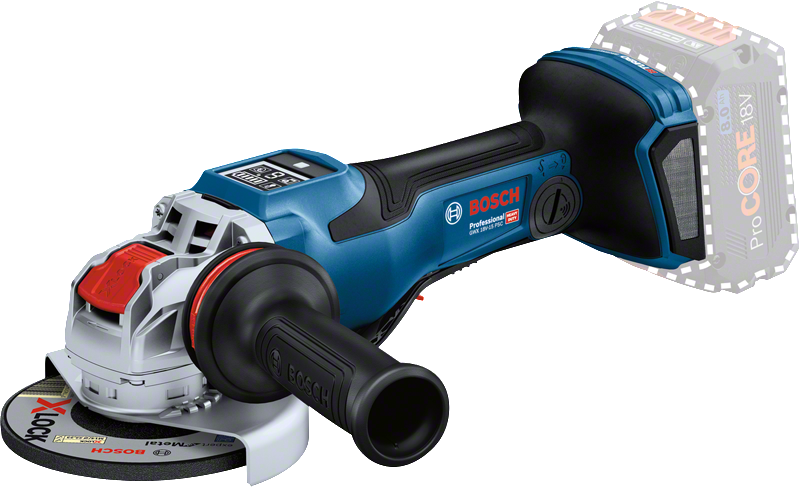 Bosch PRO GWX 18V-15 PSC Akku-Winkelschleifer mit X-LOCK