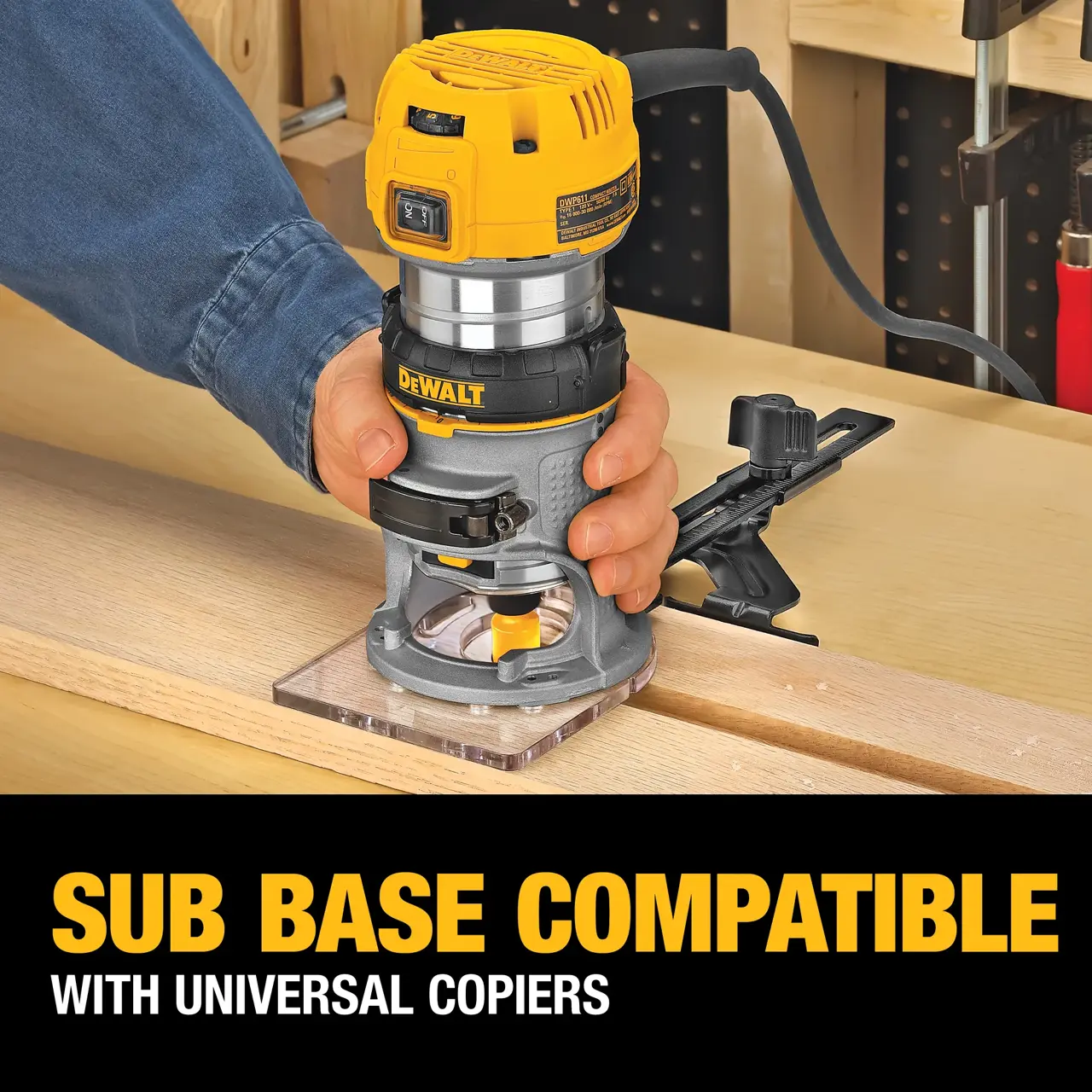 DeWalt 1-14-HP-MAX-TORQUE-CORDED-ELECTRIC-VARIABLE-SPEED-COMPACT-ROUTER-COMBO-KIT