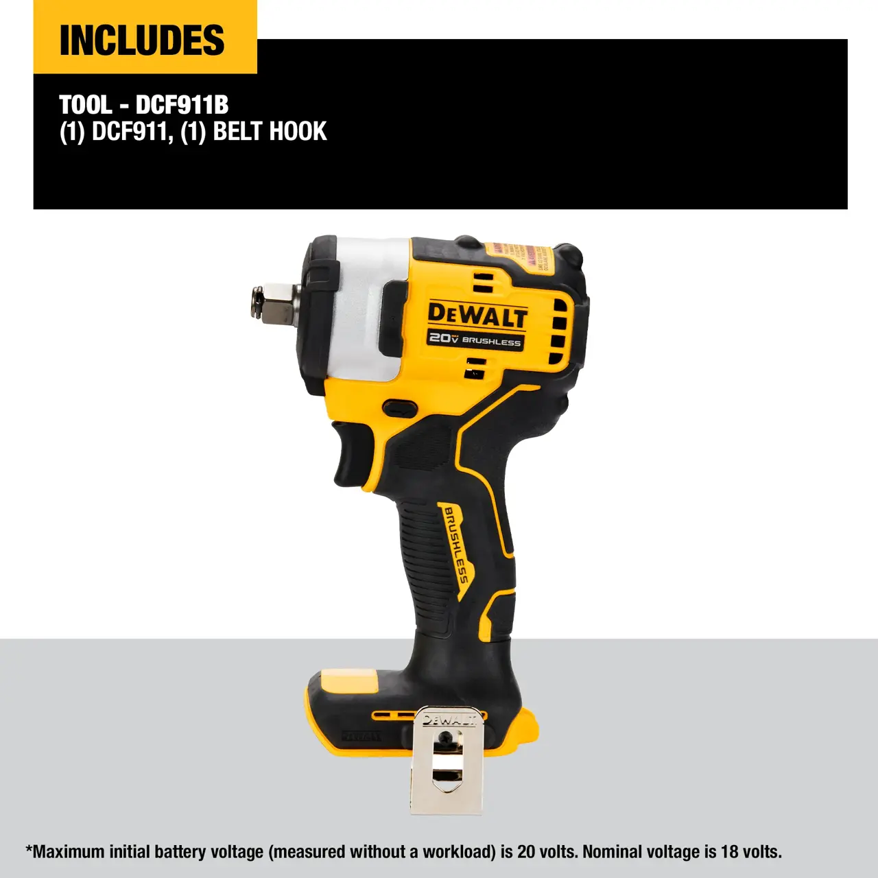 DeWalt 20V-MAX-12-CORDLESS-IMPACT-WRENCH-HOG-RING-ANVIL-TOOL-ONLY