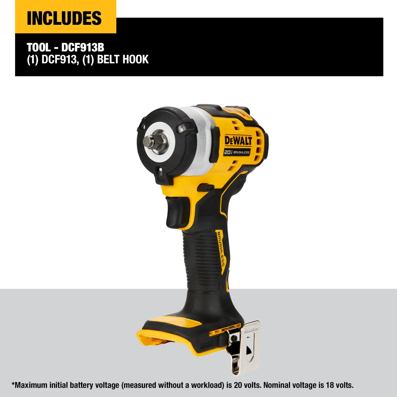 DeWalt 20V-MAX-38-CORDLESS-IMPACT-WRENCH-HOG-RING-ANVIL-TOOL-ONLY