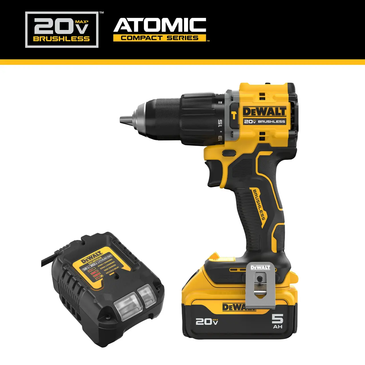 DeWalt 20V-MAX-ATOMIC-12-HAMMER-DRILL-KIT