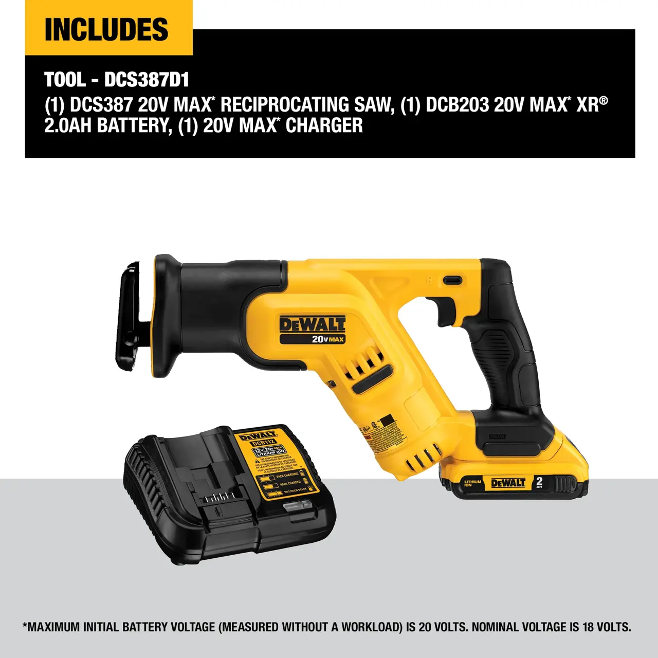 DeWalt 20V-MAX-COMPACT-CORDLESS-RECIPROCATING-SAW-KIT-20AH