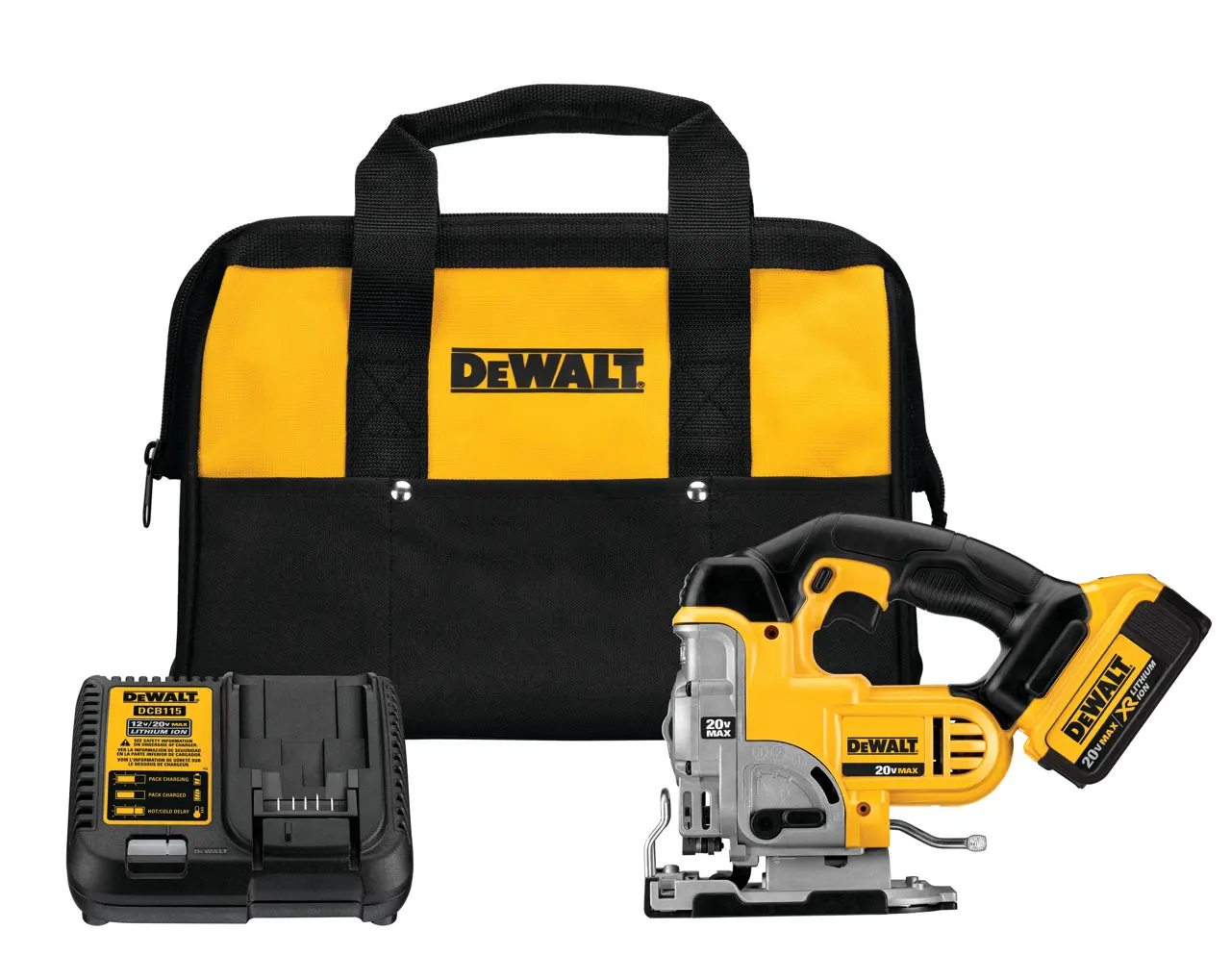 DeWalt 20V-MAX-CORDLESS-JIG-SAW-1-40-AH-BATTERY-AND-CHARGER