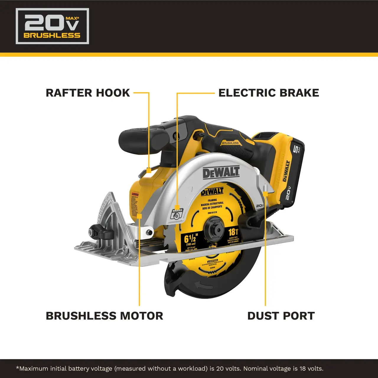 DeWalt 20V-MAX-XR-6-12-BRUSHLESS-CORDLESS-CIRCULAR-SAW-KIT