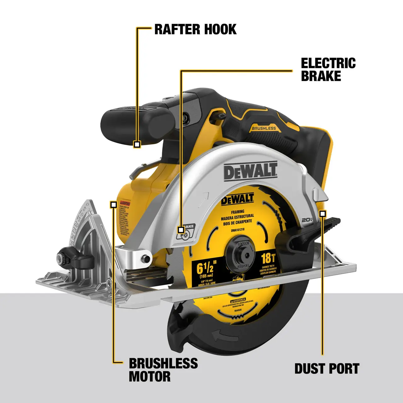DeWalt 20V-MAX-XR-6-12-BRUSHLESS-CORDLESS-CIRCULAR-SAW-TOOL-ONLY