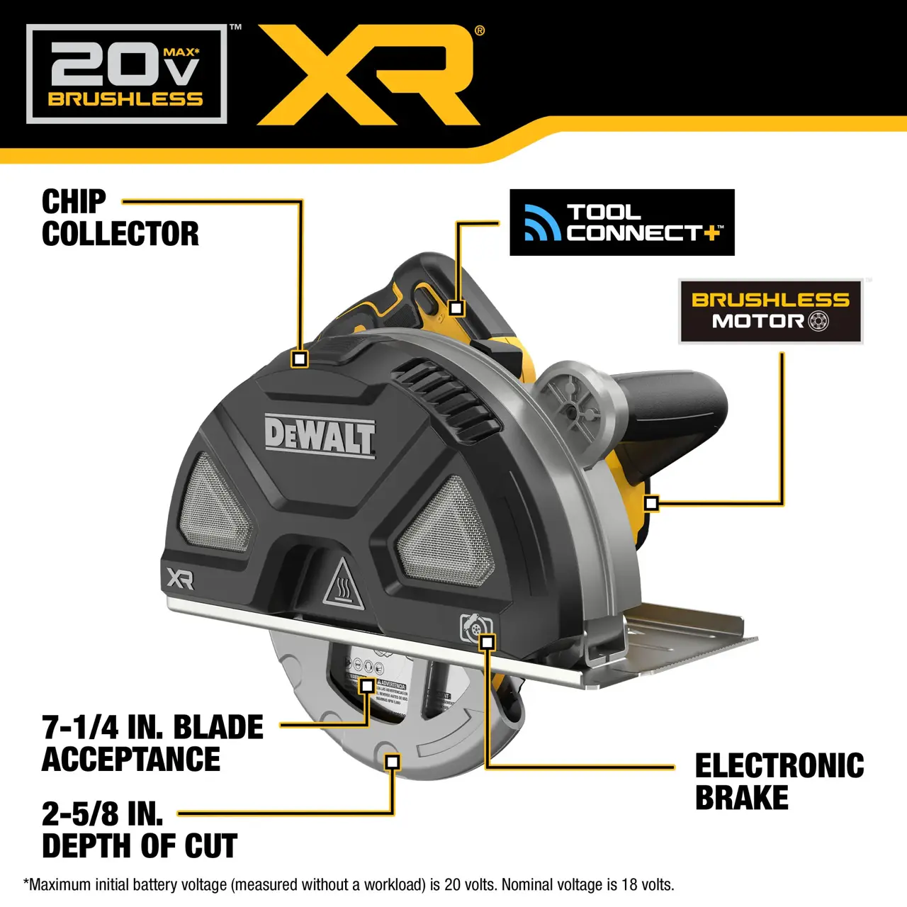 DeWalt 20V-MAX-XR-7-14-METAL-CUTTING-CIRCULAR-SAW-TOOL-ONLY