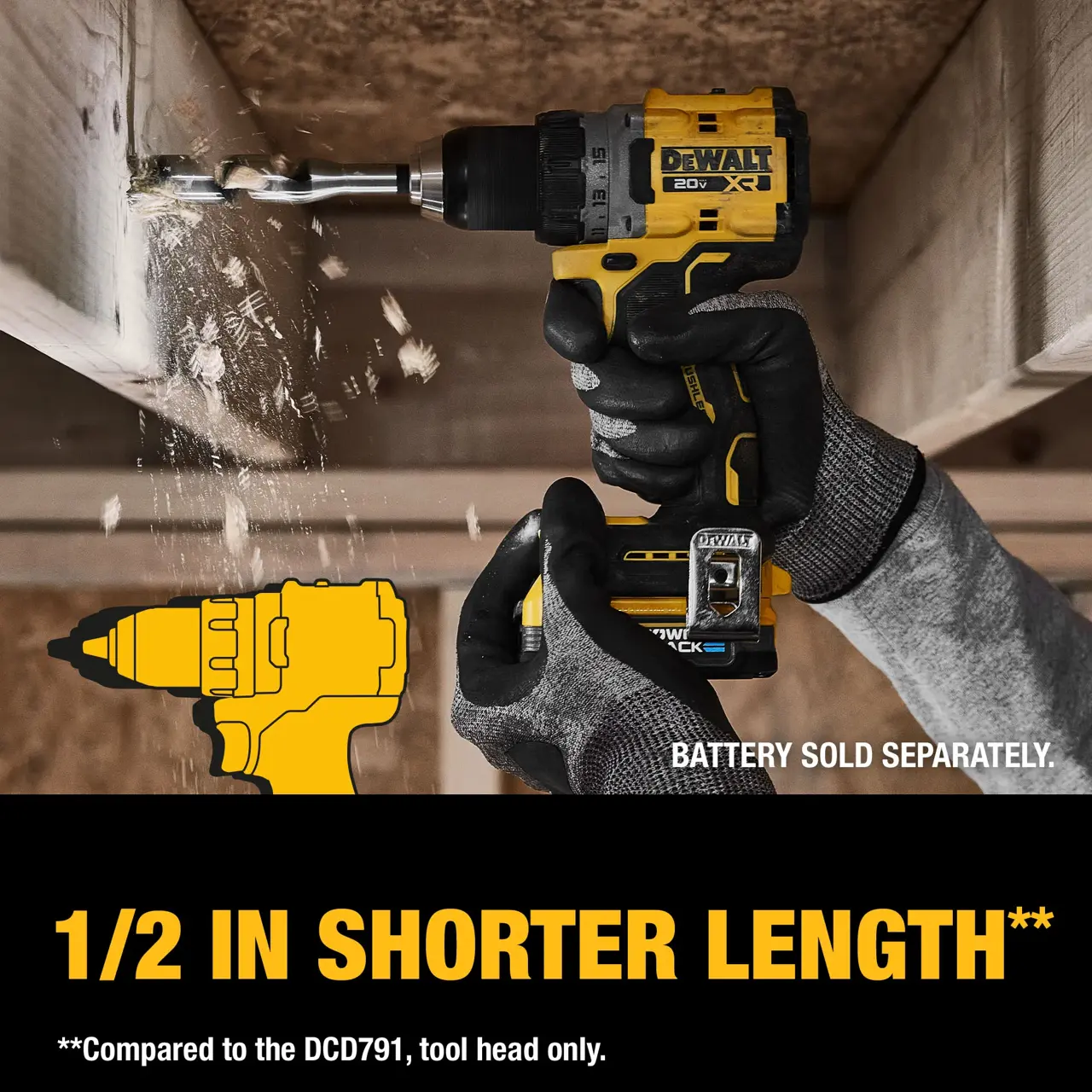 DeWalt 20V-MAX-XR-BRUSHLESS-CORDLESS-12-DRILLDRIVER-TOOL-ONLY