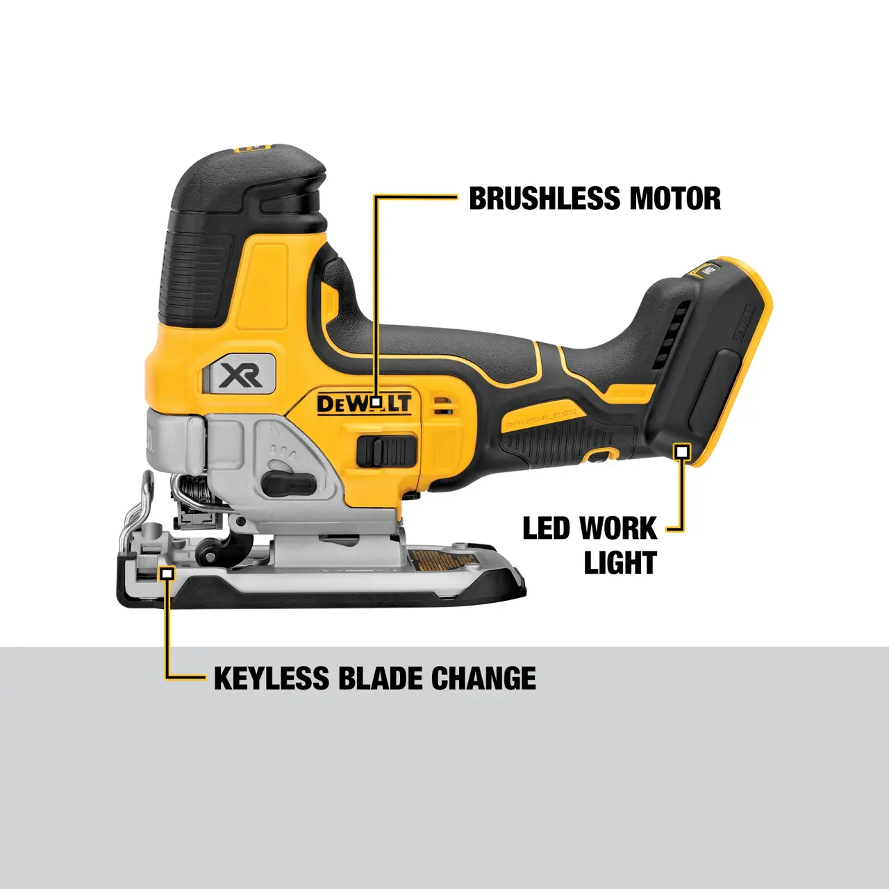 DeWalt 20V-MAX-XR-JIG-SAW-CORDLESS-BARREL-GRIP-TOOL-ONLY