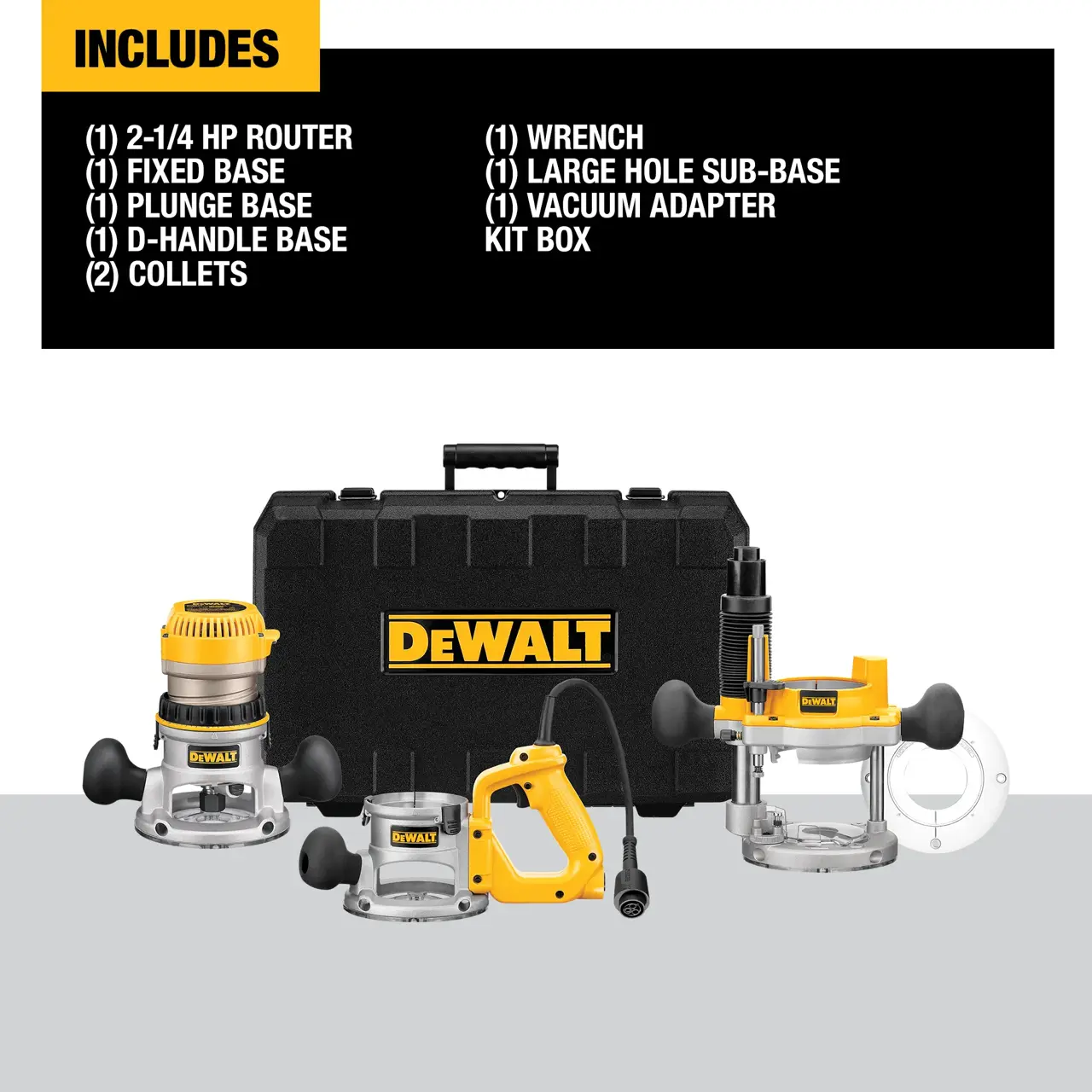 DeWalt 2-14-HP-MAXIMUM-MOTOR-HP-THREE-BASE-ROUTER-KIT