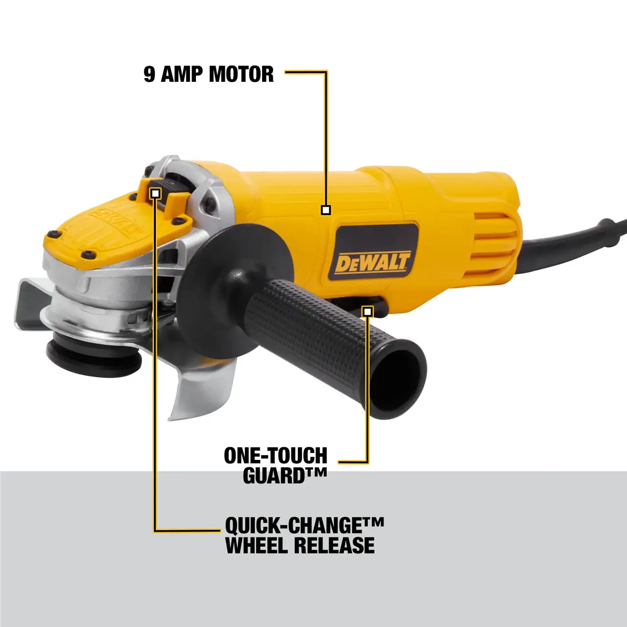 DeWalt 4-12-PADDLE-SWITCH-SMALL-ANGLE-GRINDER-NO-LOCK