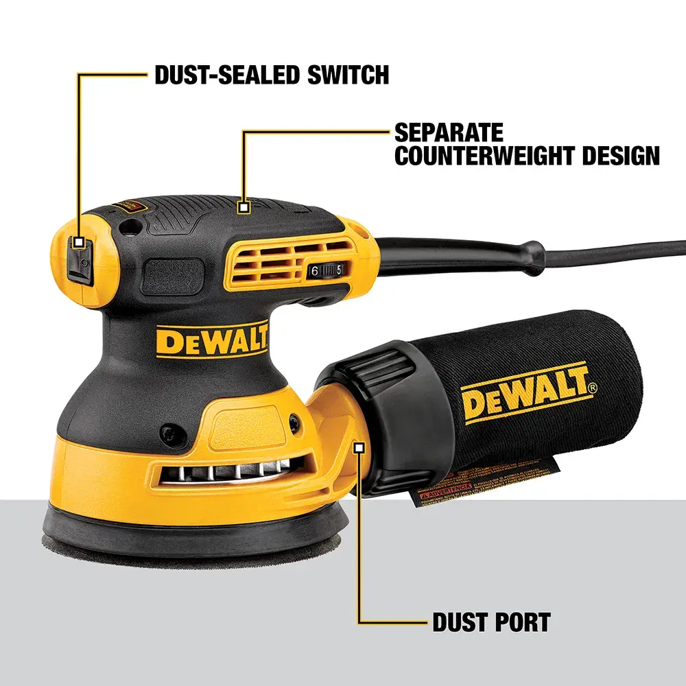 DeWalt 5-VARIABLE-SPEED-RANDOM-ORBIT-SANDER