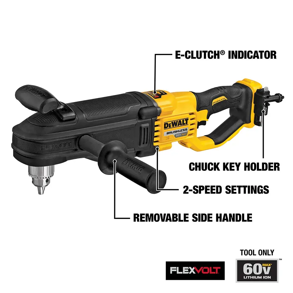 DeWalt 60V-MAX-LINE-STUD-AND-JOIST-DRILL-E-CLUTCH-SYSTEM-TOOL-ONLY