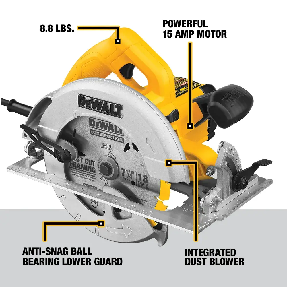 DeWalt 7-14-CIRCULAR-SAW-LIGHTWEIGHT-CORDED