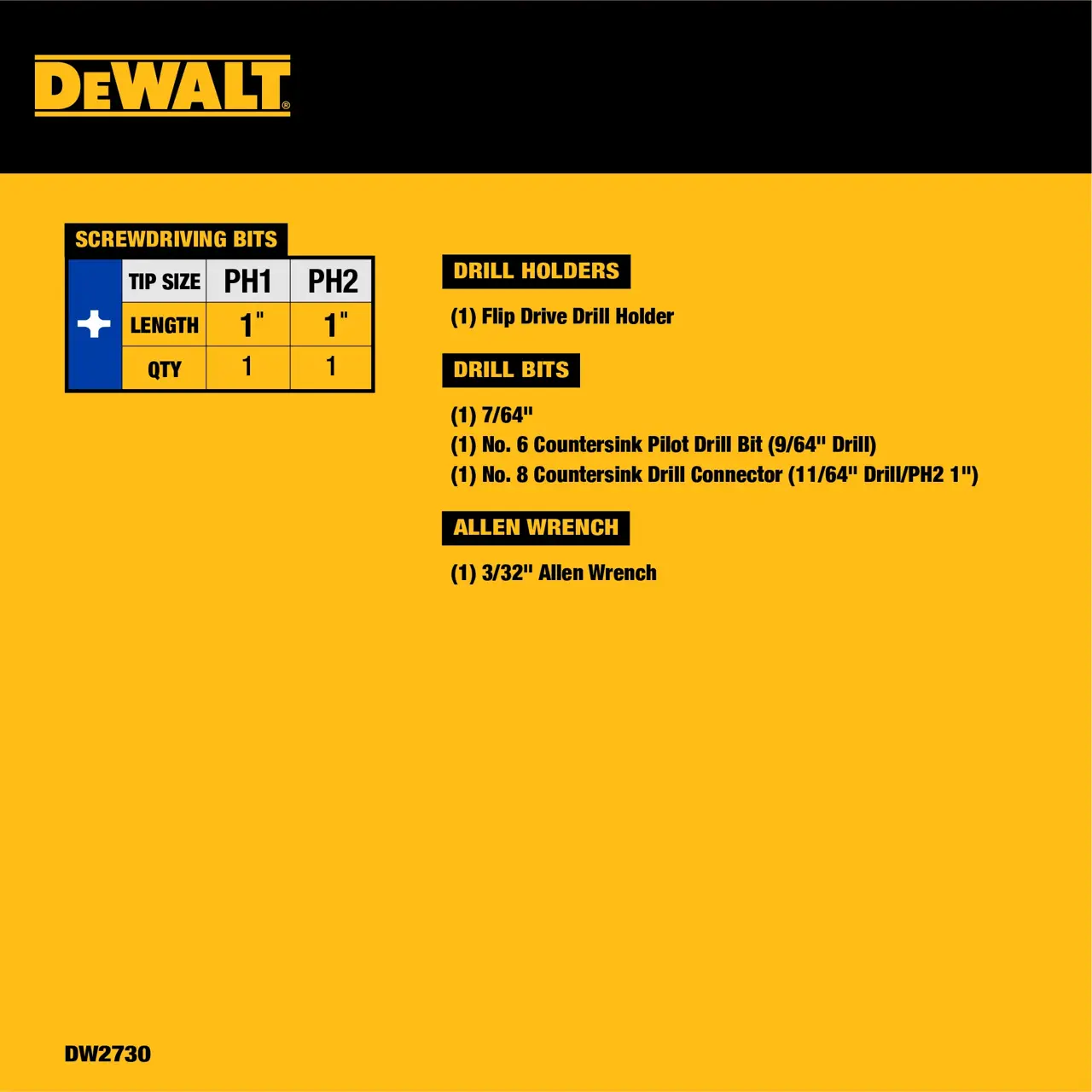 DeWalt 8-PC-DRILL-DRIVE-SET