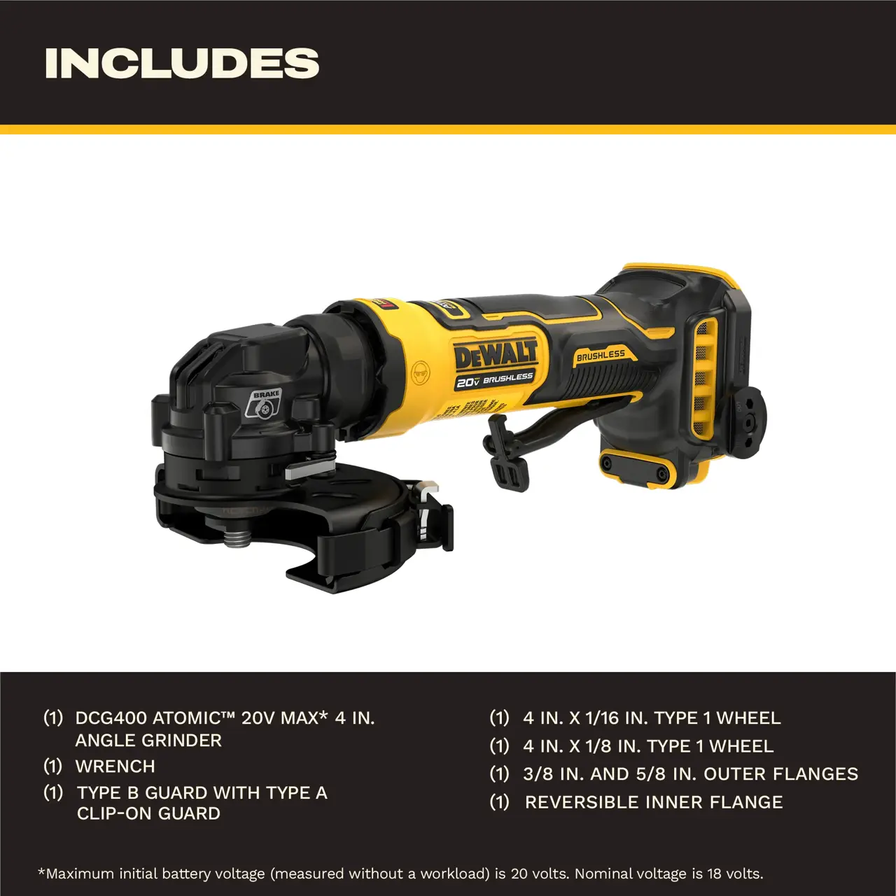 DeWalt ATOMIC-20V-MAX-4-ANGLE-GRINDER-TOOL-ONLY