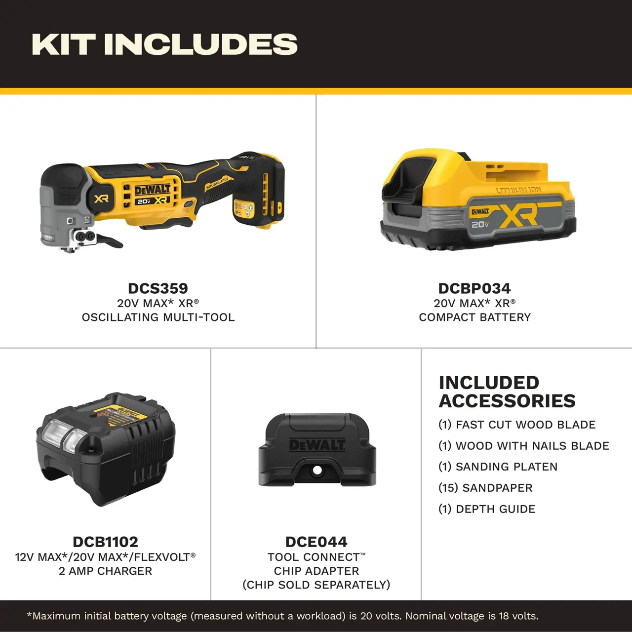 DeWalt DEWALT-20V-MAX-XR-OSCILLATING-MULTI-TOOL-17AH-KIT
