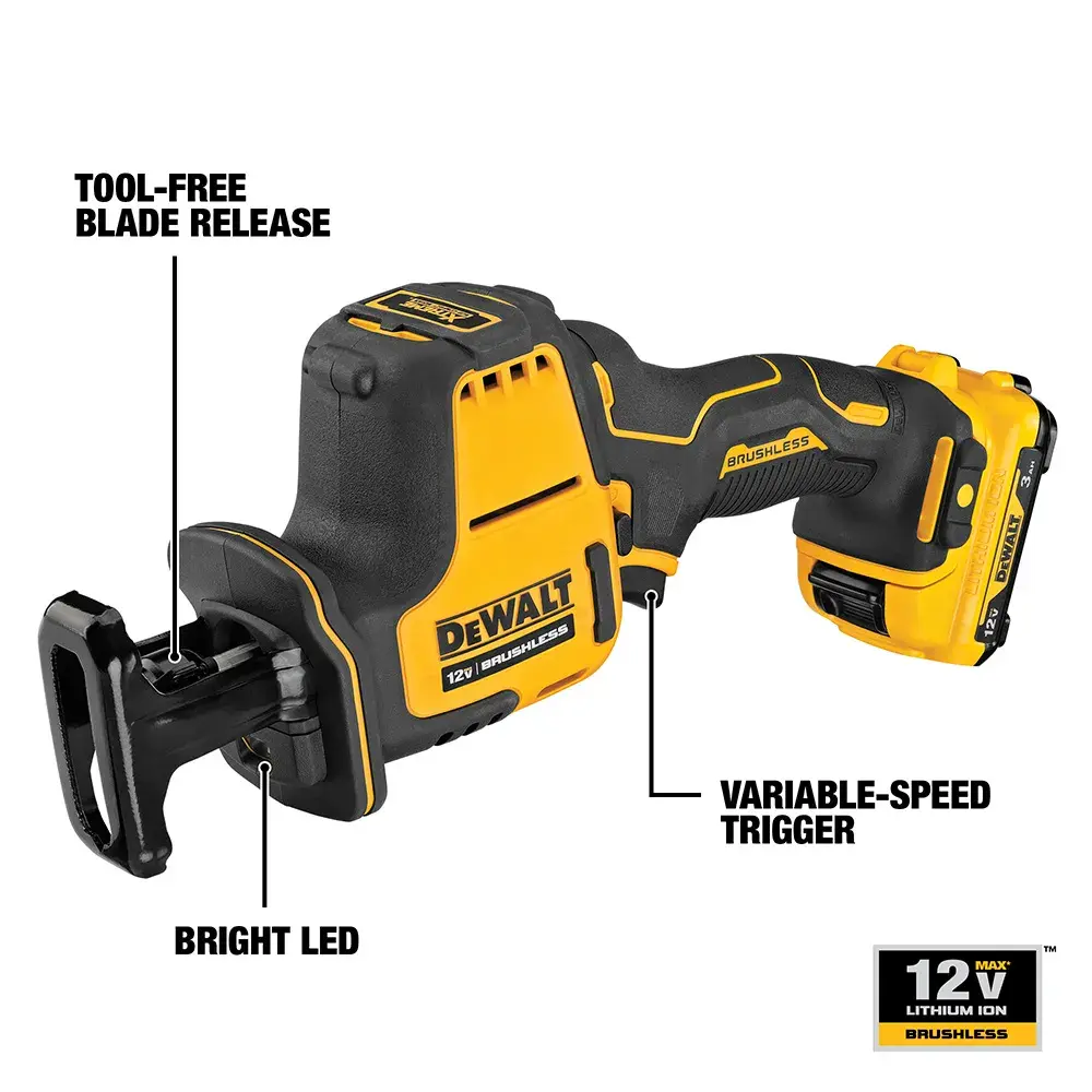 DeWalt DEWALT-XTREME-12V-MAX-BRUSHLESS-CORDLESS-ONE-HANDED-RECIPROCATING-SAW-KIT