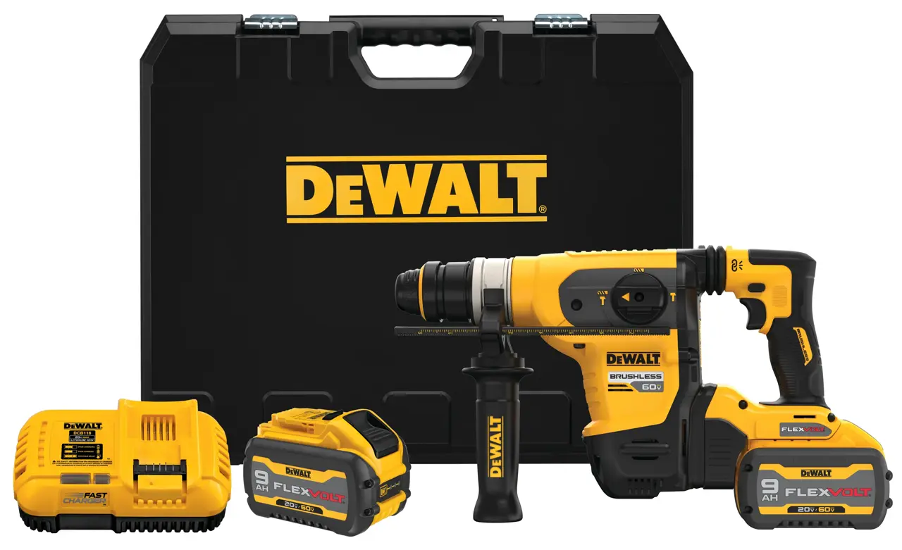 DeWalt FLEXVOLT-60V-MAX-1-14-32MM-BRUSHLESS-CORDLESS-SDS-PLUS-ROTARY-HAMMER-2-90-AH