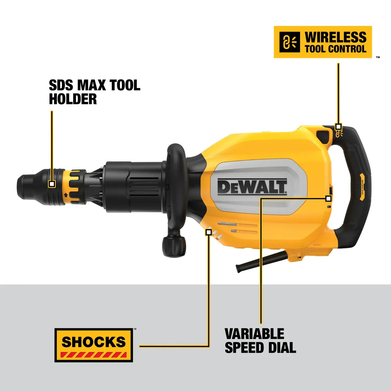 DeWalt SDS-MAX-CORDED-BRUSHLESS-11-KG-ROTARY-HAMMER-DRILL-KIT
