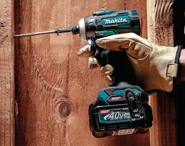 Makita GDT04 XGT Cordless Impact Driver Used on Construction Screws